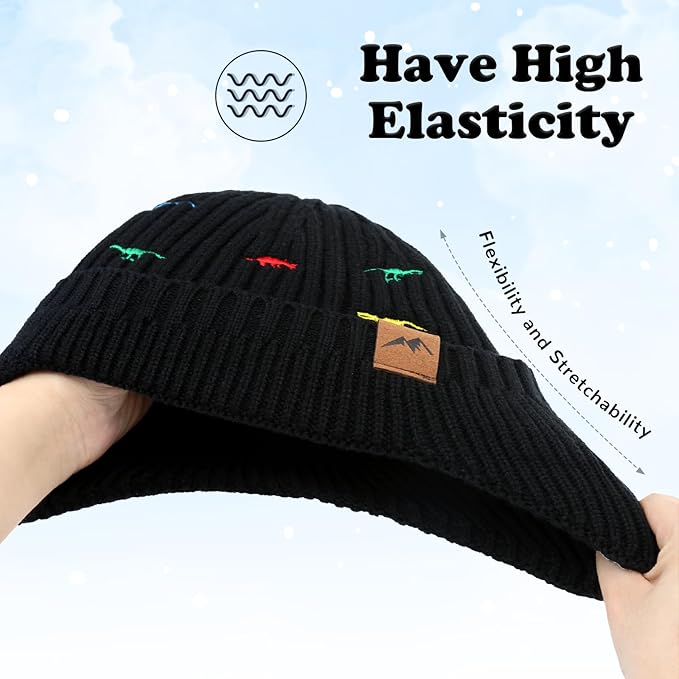 POXIMI Baby Boy Winter Hat Toddler Warm Beanie Girl Knit Hats with Earflap Kid Cute Earmuffs