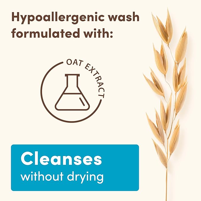 Aveeno Baby Daily Moisture Gentle Body Wash & Shampoo with Oat Extract, 2-in-1 Baby Bath Wash & Hair Shampoo, Tear- & Paraben-Free for Hair & Sensitive Skin, Lightly Scented, 12 fl. oz