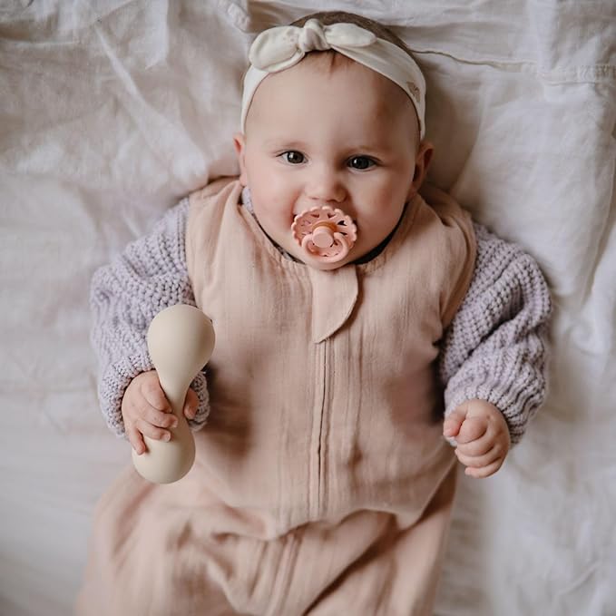 FRIGG SilkySoft Silicone Baby Pacifier 4-Pack Sunset Bliss | Made in Denmark | BPA-Free (0-6 Months)