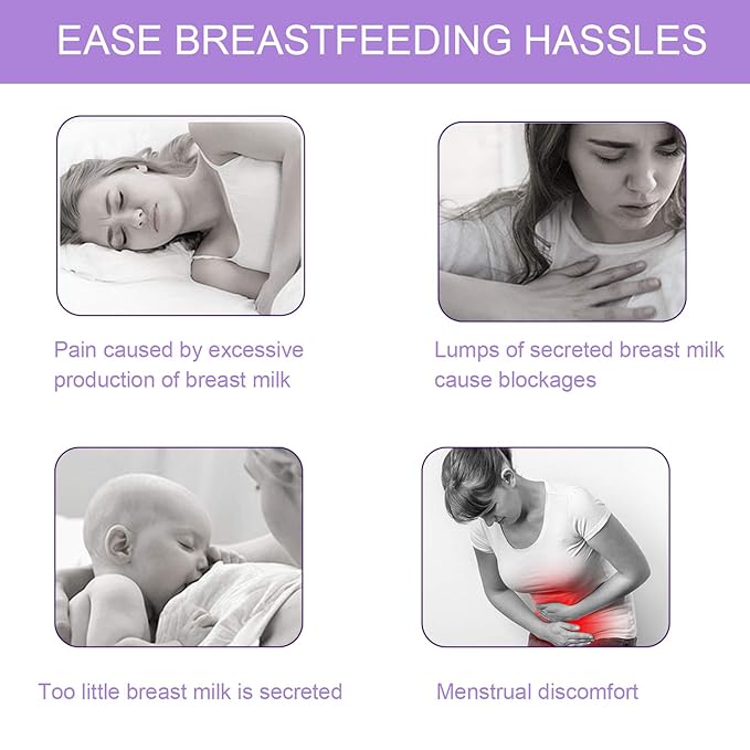 Breast Therapy Pads - Hot & Cold Gel Pads for Breastfeeding & Postpartum Recovery, Pain Relief for Mastitis & Engorgement