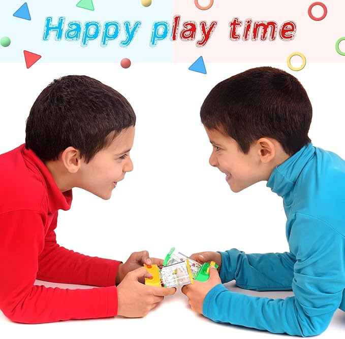 Sumind 10 Pieces Handheld Water Game for Kids Mini Water Ring Toss and Basketball Hoop Toy 90s Retro Mini Games for Goodie Bags Stuffers Birthday Return Gifts Classroom Rewards(Fresh Style)