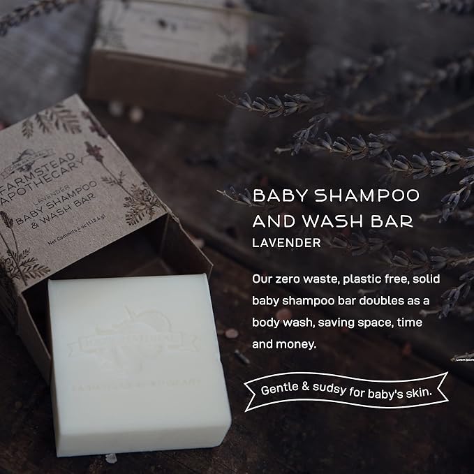 Farmstead Apothecary Baby Shampoo & Wash Bar 4.5 oz