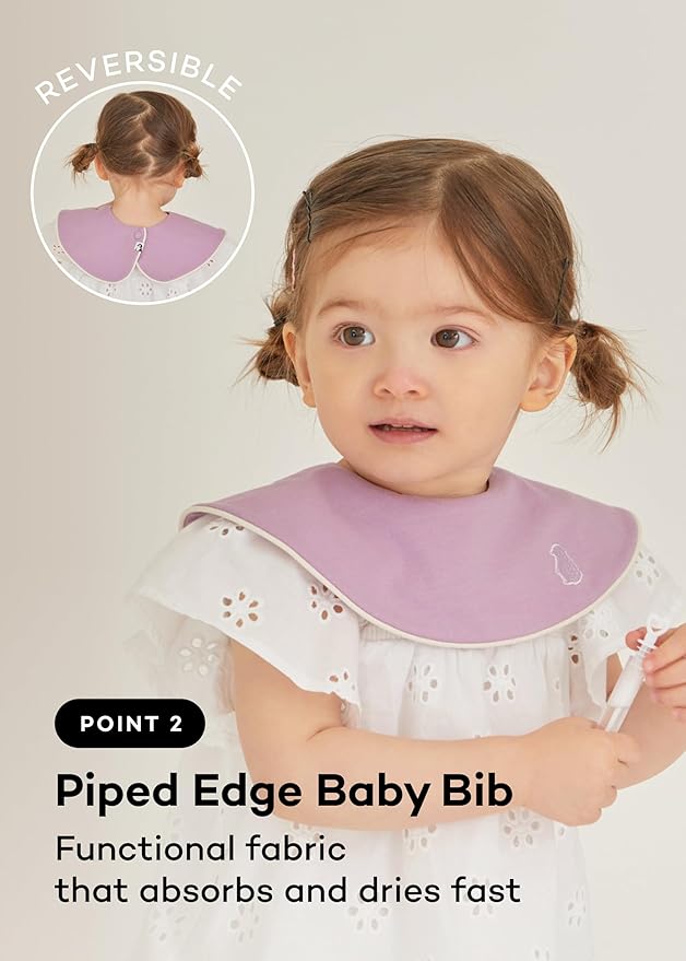 Konny Baby Bibs Set, 360 ° Rotate, Soft and Absorbent Bandana Drooling for Boys Girls baby Essentials