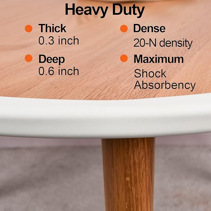 Baby Proofing Edge and Corner Guards, 2 Pack Safety Furniture Bumper with 3M Double-Sided Tape, Child Corner Protector for Fireplace, Table, Stair, Cabinet (Beige White)