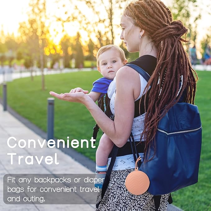 2-Pack Silicone Pacifier Holder Case - BPA-Free Pacifier Holder Pouch for Baby Boys & Girls- Portable & Dishwasher Safe Soother Container for On-The-Go Use (Dusty Lilac/Tradewinds)