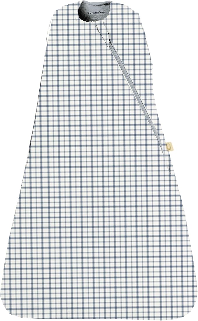 GUNAMUNA Swaddle Wrap for Newborns – Arms In or Out, Easy Diaper Changes with WONDERZiP, Soft Sleep Sack, 2.5 TOG