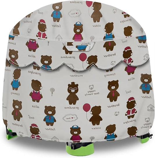 Kids Water Table Cover Fit Little Tikes Fish 'n Splash Water Table, Waterproof Dust Proof Outdoor Toys -Cover only,34"Dx20"H (Bear)