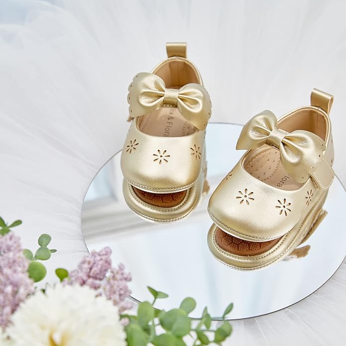 Soft Sole Baby Shoes - Infant Baby Walking Shoes Moccasins Rubber Sole Crib Shoes