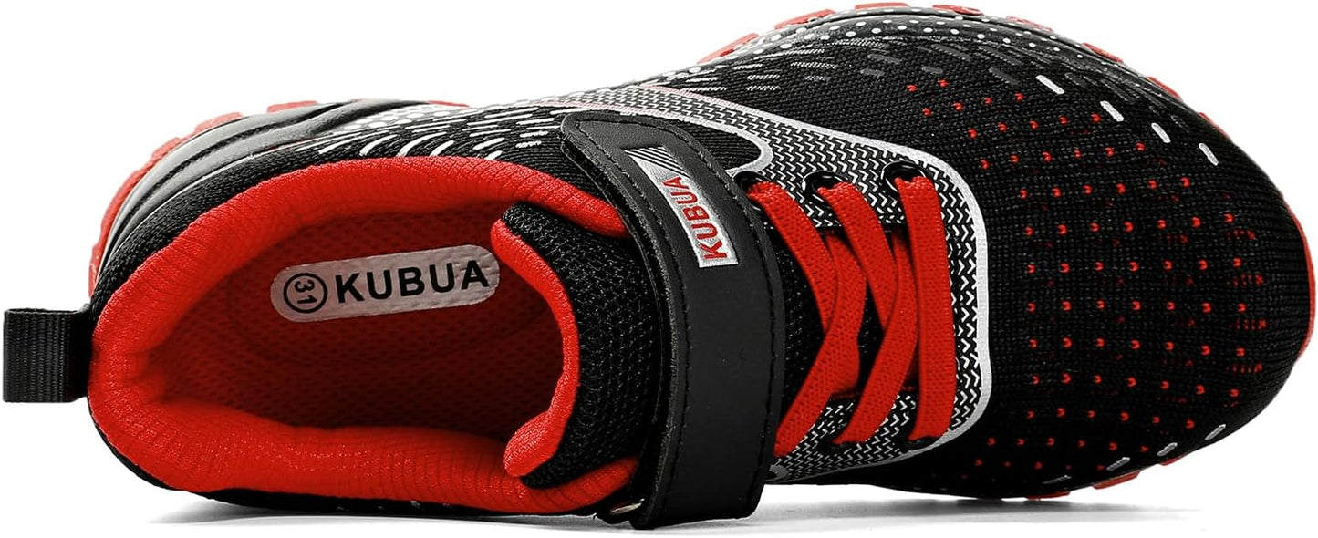 KUBUA Kids Sneakers for Boys Girls Running Tennis Shoes Lightweight Breathable Sport Athletic