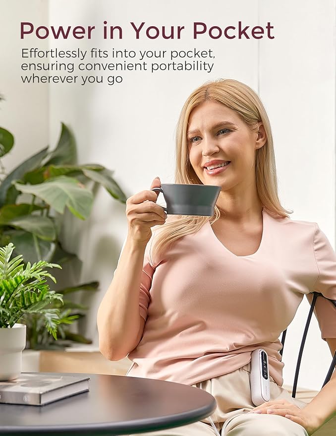 Momcozy Breast Pump V2 Pro Ultra-Lightweight, Hands-Free & Portable Wearable Pump with Upgraded Integrated DoubleFit Flange, Quiet & Leak-Proof Electric Pump, 3 Modes|9 Levels, 17/19/21/24mm