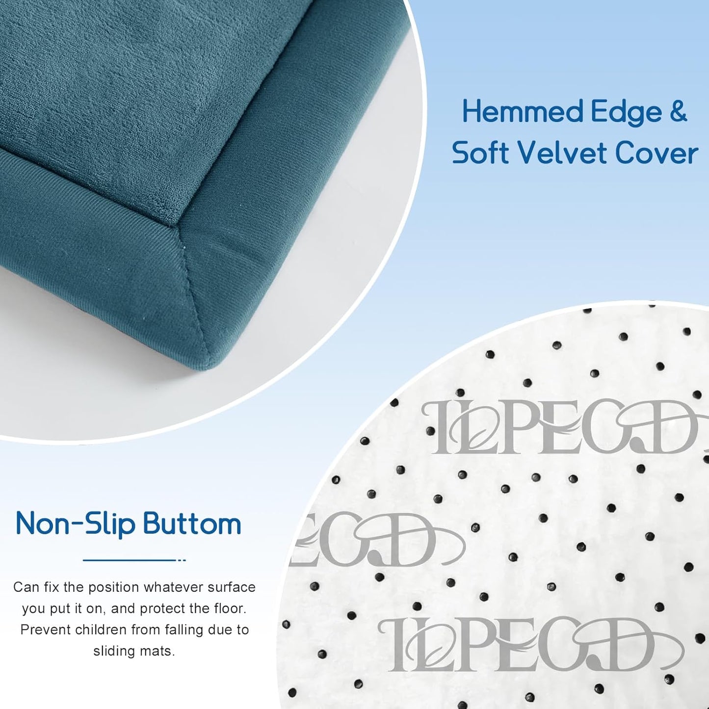 Baby Play Mat for Floor Tummy Time Mat Nursery Rug Muscle Mat Area Rug Playroom Rug Tatami Mat 6'7"x5'11" Memory Foam 1.3" Thick Crawling Mat For Babies,Toddlers, Infants, Kids,Floor Mat(Green)