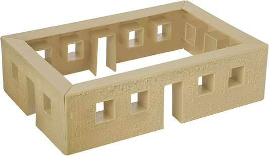 BMC WW2 Bunker Walls - Tan Plastic Army Men Playset Accessory Building