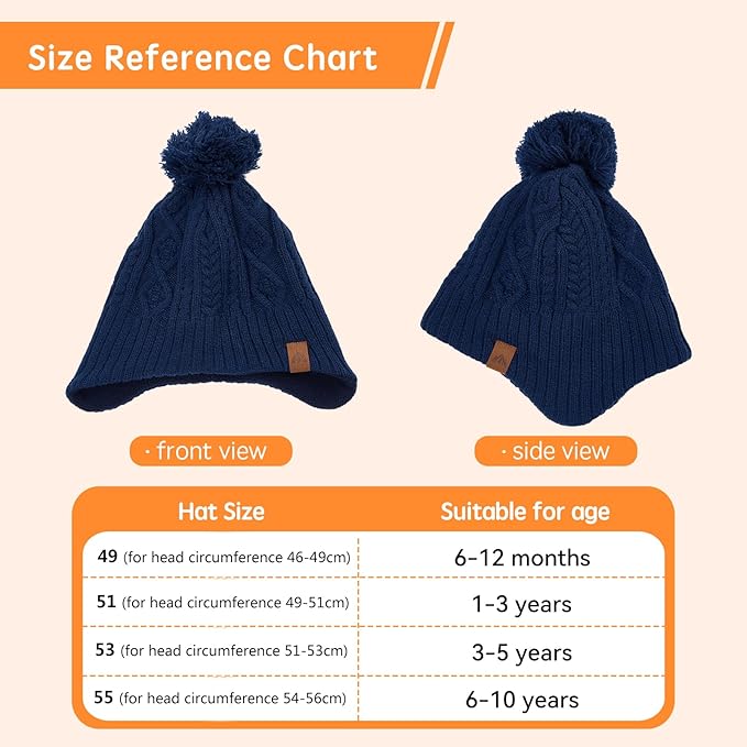 Moon Kitty Baby Boys Hats Toddler Beanies for Boys Winter Fleece Winter Hat Boys