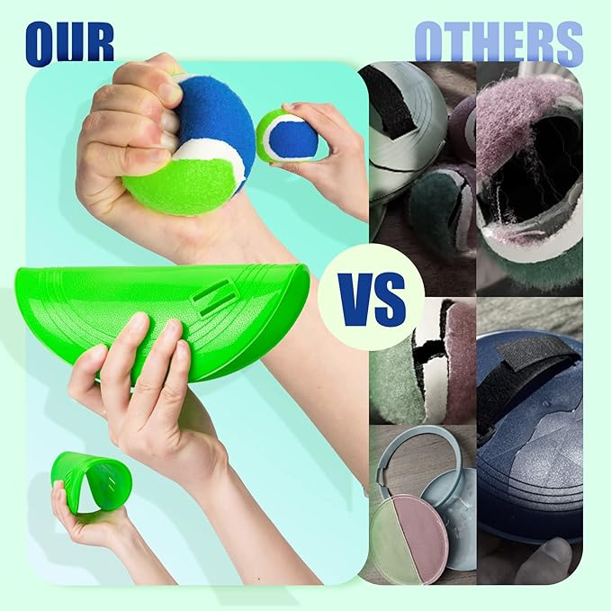 EVERICH Upgraded Toss and Catch Ball Game Set, Outdoor Games for Kids Outdoor Toys Yard Games, Beach Pool Toys for Adults Family 4 Paddles 4 Balls, Great Gifts for Boys Girls 3 4 5 6 7 8-12 Years Old