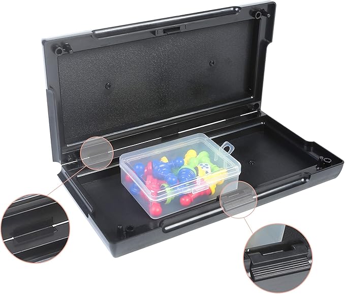 KIDAMI Ludo Magnetic Board Game Set, Folding and Light-Weight for Carrying, Gift for All Age (9.5 X 9.5 inches)