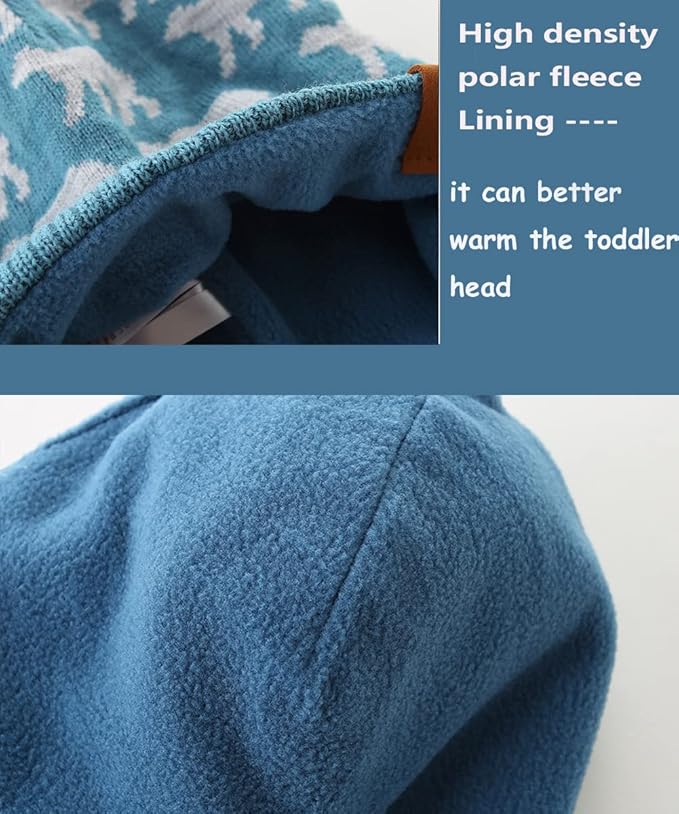 Moon Kitty Baby Boys Hats Toddler Beanies for Boys Winter Fleece Winter Hat Boys