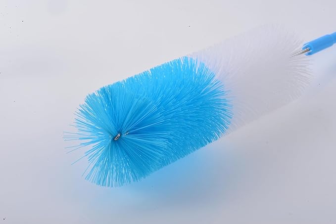 5 Pack Bottle Cleaner Brush, Straw Cleaner Brush & Long Handle - Water Bottle Brush for Narrow Bottles, Baby Bottles, Mugs, Flasks, Wine Decanters, Coffee Cups - Includes 3 Straw Cleaners