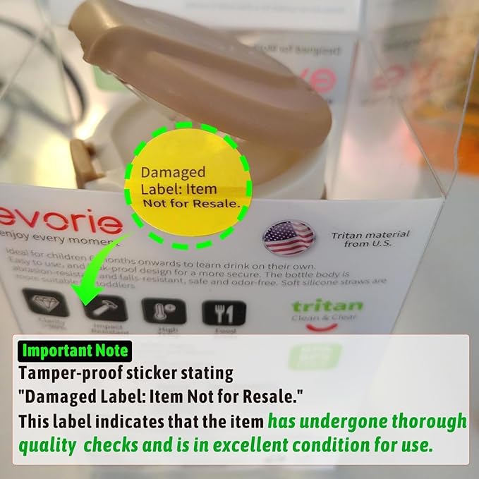 Evorie Tritan Weighted Straw Sippy Cup with Handles for Baby and Toddlers, Spill Proof Baby Water Bottle with Straw for 6 months and up, 7 Oz, Infant Training Water Bottle (Green Explore)