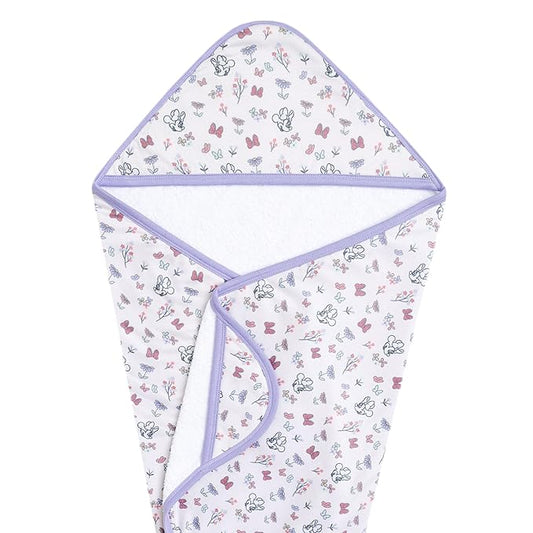 Premium Knit Hooded Bath Towel "Minnie Mouse's Bowquet" by Copper Pearl