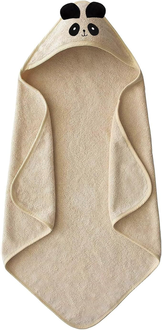 ROMASA Baby Bath Towel with Hooded Cute Design Ultra Soft Thick Cotton Bath Towel Shower Gift for Newborn,35X35 inches (Apricot)
