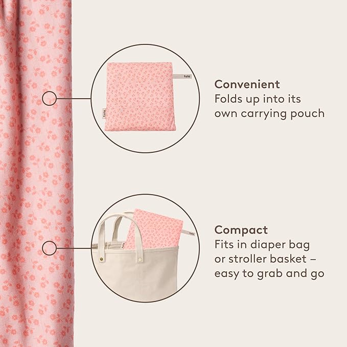 Baby Tula Stretchy Tencel™ Baby Wrap Carrier – Soft Newborn & Infant Wrap Sling, Ergonomic Hands-Free Baby Carrier, Breathable & Adjustable, Eco-Friendly for 8–25 lbs - Ditsy Floral