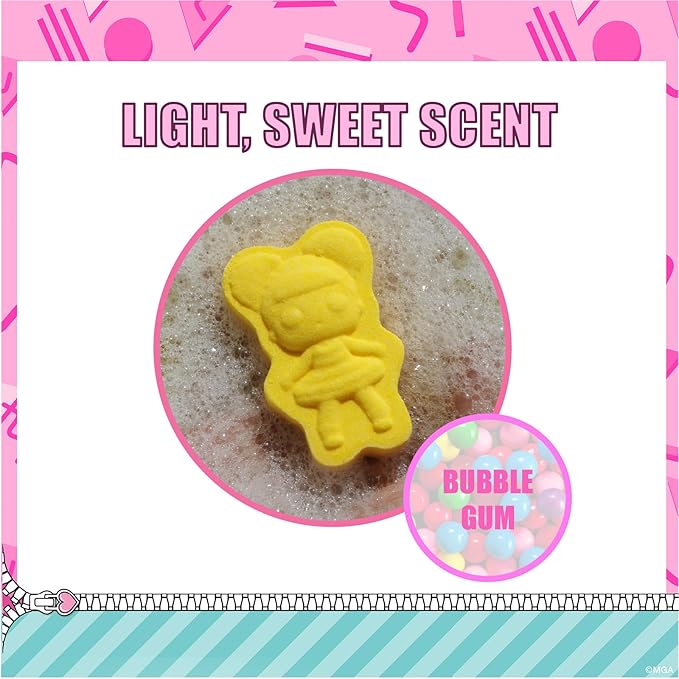 L.O.L. Surprise! 6 Piece Bath Bombs for Kids, Bubble Gum Scented, Bath Toys for Kids, Ages 3+, by Townley Girl