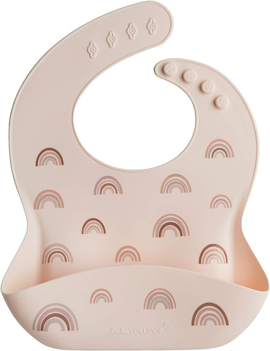 Loulou Lollipop Soft, Waterproof Silicone Feeding Bib for Babies and Toddlers