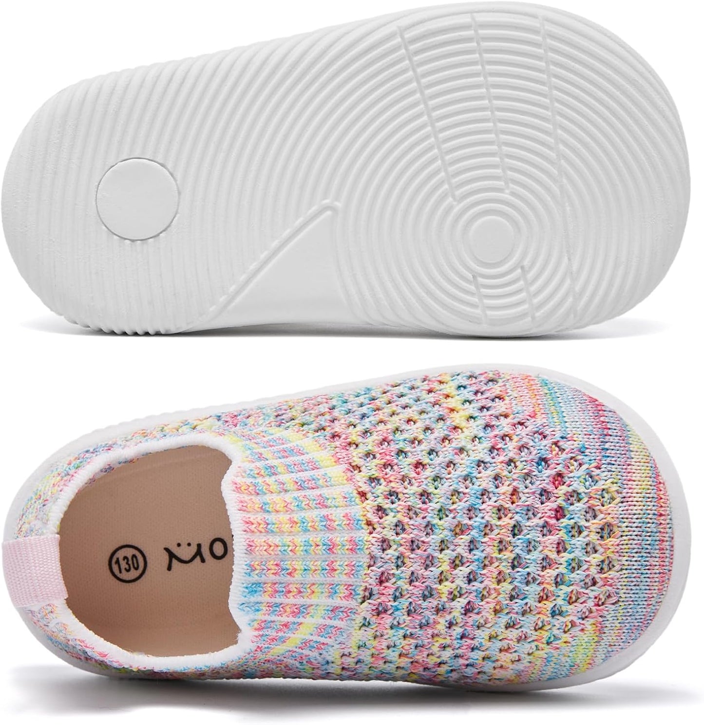 MORENDL Baby Toddler Walking Socks Non-Slip Breathable Unisex Casual Sneakers