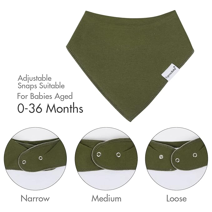 Baby Bandana Drool Bibs for Boys Girls,Super Absorbent Triangle Baby Bibs for Drooling and Teething,100% Cotton Soft for Infant,Newborn 10Pack