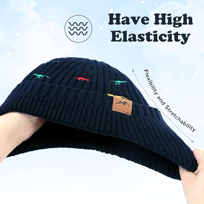 POXIMI Baby Boy Winter Hat Toddler Warm Beanie Girl Knit Hats with Earflap Kid Cute Earmuffs