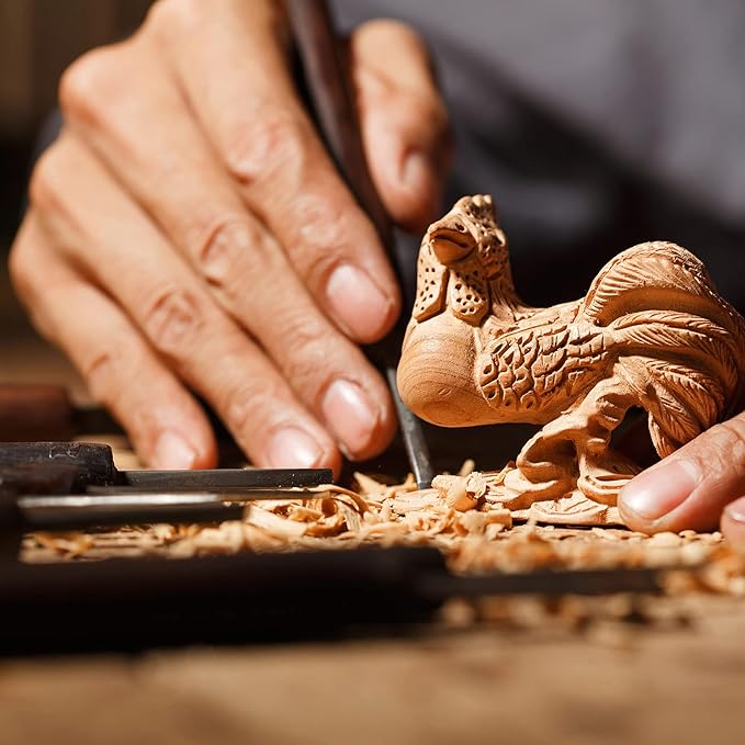 Unfinished Basswood Carving Blocks Kit, Rectangular Wooden Blocks 12 Pack for DIY Carving and Crafting for Adults Beginner and Experts(5 x 1.5 x 1.5 inch, 4 x 1 x 1 inch, 6 x 1 x 1 inch)