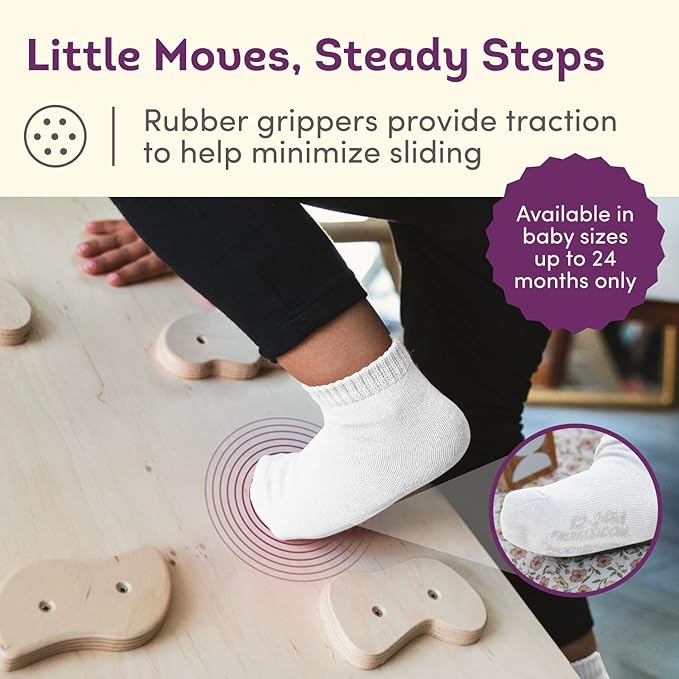 Fruit of the Loom Baby 14-Pack Grow & Fit Flex Zones Cotton Stretch Socks - Unisex, Girls, Boys