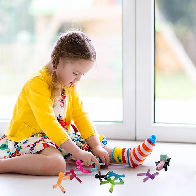 MAGMEN Magnetic Fidget Toys 5-Pack - Travel Entertainment for Kids Ages 3+ | STEM Sensory Toys for Airplane, Car Trips & Quiet Play.