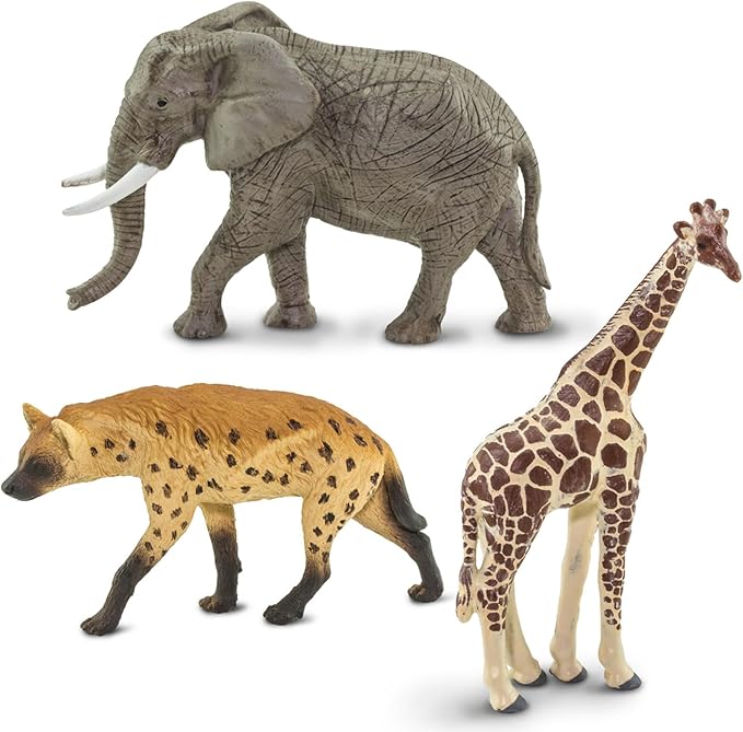 Safari Ltd. South African Animals TOOB - 9 Figurines of Elephant, Lion, Giraffe, and More - Educational Toy Set for Boys, Girls and Kids Ages 3+