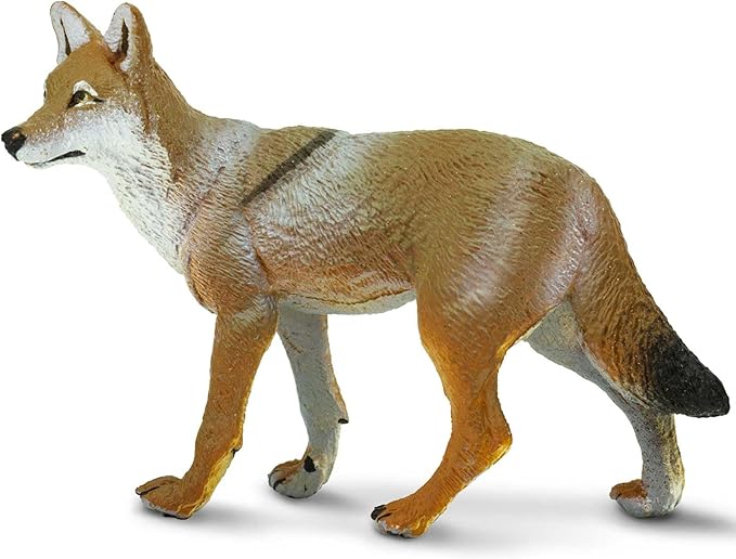 Safari Ltd. Coyote Figurine - Lifelike 3.75" Model Figure - Educational Toy for Boys, Girls, and Kids Ages 1+