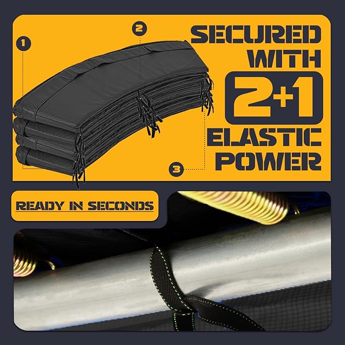 Trampoline Pad Replacement Trampoline Mat Replacement Padding Safety Pad Spring Cover Round Spring Cover with No Holes 10 Ft 12 ft 13 ft 14 ft 15 ft Black Blue Pink Green