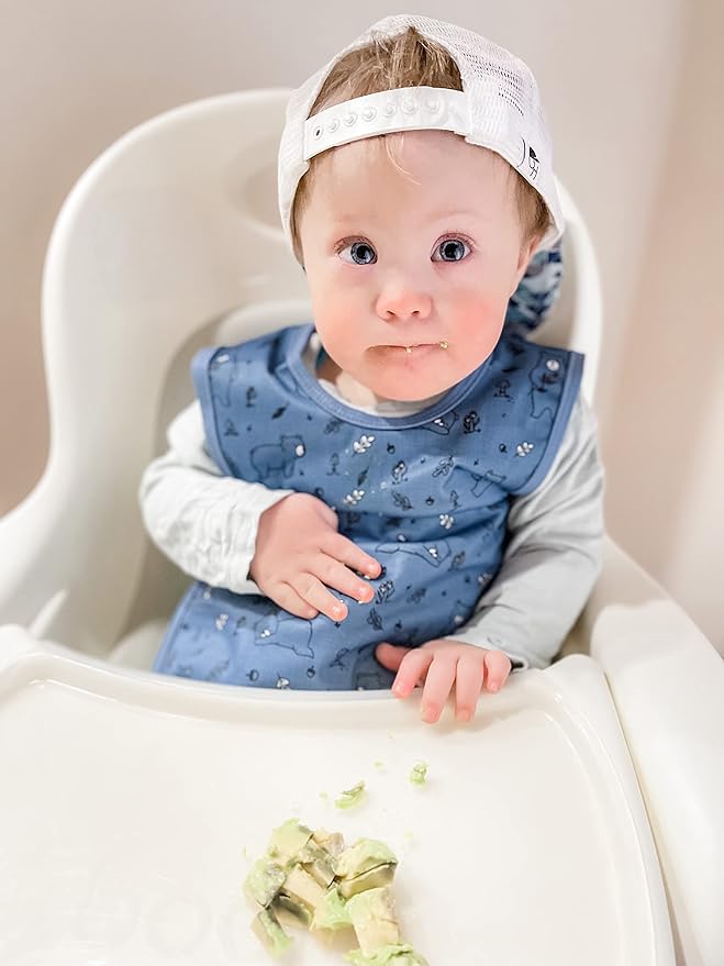 BapronBaby Animal Prints Bapron - No Neck Tie Safer Bib - Baby & Toddler - Soft Waterproof - PVC, BPA & Phthalate Free - 6m+