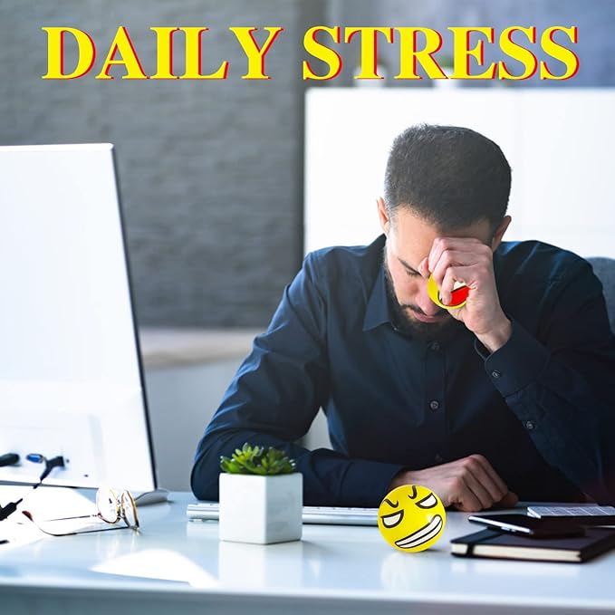 30 Pcs Face Stress Balls,2.5" Funny Face Squeeze Balls,Stress Relief Balls for Gifts,Kids,Party Favors,Present Fillers,Coworkers