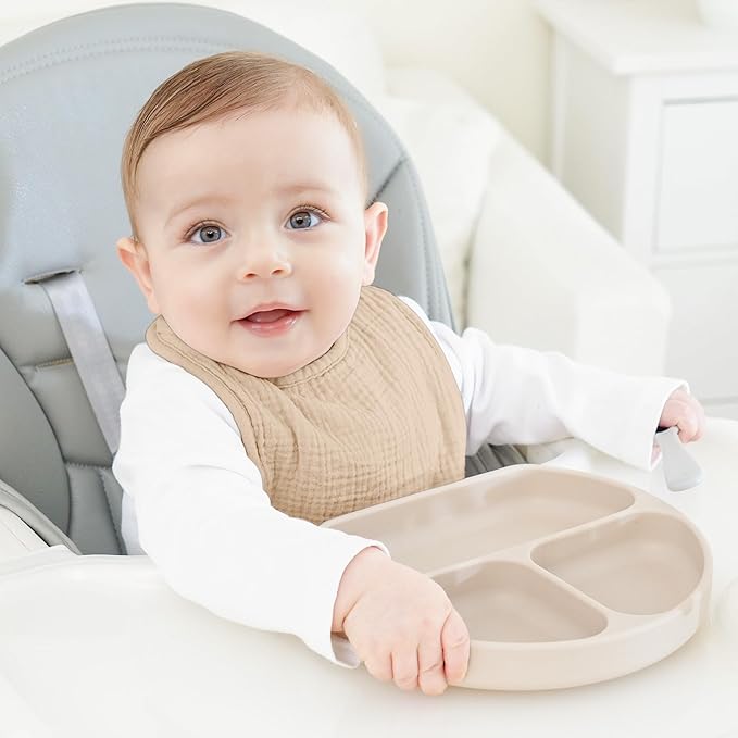 100% Cotton Muslin Baby Bibs 10-Pack Baby Drool Bibs for Unisex Baby Toddlers Infant Newborns Drooling and Teething