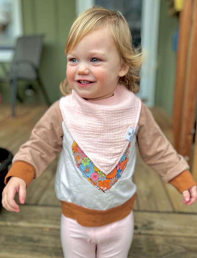 DiaperSquad's Baby Bibs for Drooling and Teething, Bibs for Boys, Baby Girl - Solid Cotton Baby Drool Bibs