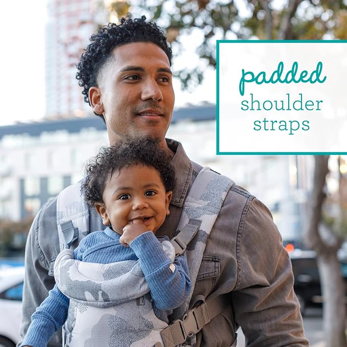 Infantino Flip 4-in-1 Convertible Baby Carrier, Adjustable, Ergonomic Babywearing, Registry Essential, Baby Carrier for Newborn to Toddler, Camo