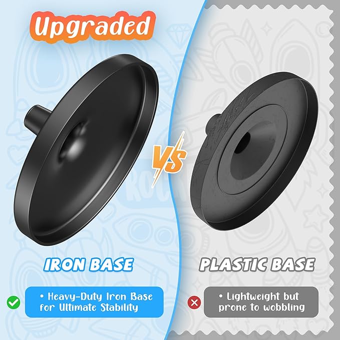 13" Globe for Children & Adults, Interactive World Globe for Kids with Stable Heavy Metal Base, HD Waterproof & Writable Surface, Educational STEM Learning Toy, Classroom Teaching Gift