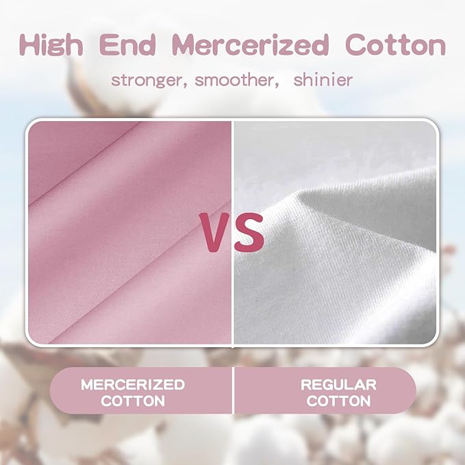 Organic Cotton Toddler Pillowcase 2 Pack, 14 x 20 Travel Pillow Case Cover for Babies, Kids, Boys and Girls, Soft and Breathable Small Pillow Cases with Envelope Closure, Lotus Pink