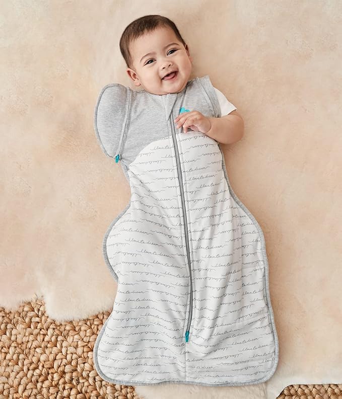 Love to Dream Swaddle UP Transition Bag Warm 2.5 TOG, Dreamer White, Extra Large, 24-32 lbs, Patented Zip-Off Wings, Gently Help Baby Safely Transition from Being Swaddled to Arms Free Before Rolling