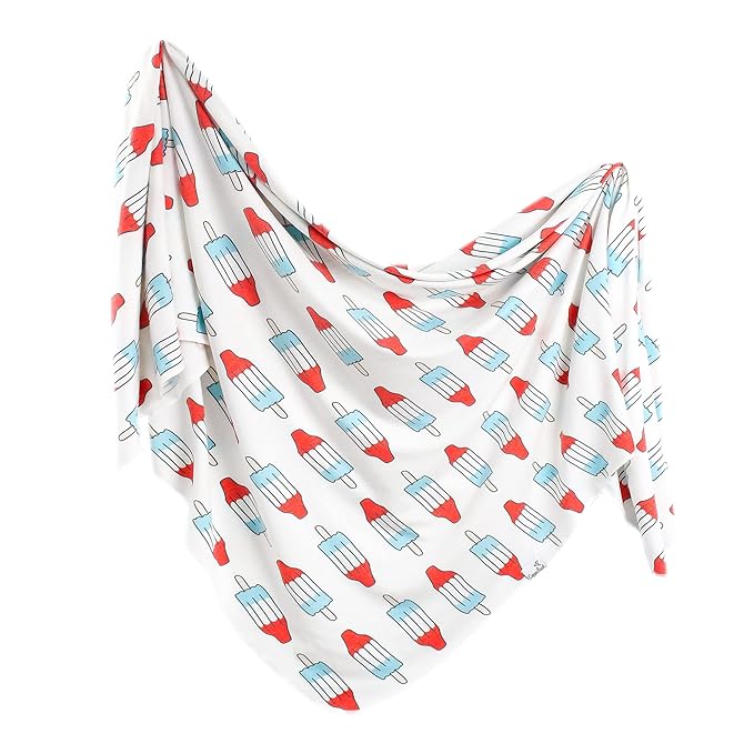 Copper Pearl Baby Swaddle Blanket - Premium Knit Baby Blanket, Large Soft Stretchy Receiving Blankets for Baby Boy and Girl, Swaddles for Newborn, Infant, and Toddler (Rocket)