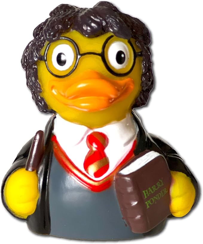 CelebriDucks - Harry Ponder - and The Ducky Shallows - Floating Rubber Ducks - Collectible Bath Toy Gift for Kids & Adults of All Ages