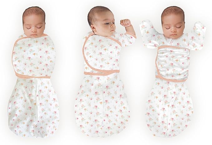 SwaddleDesigns 6-Way Omni Swaddle Sack Arms Up Swaddle for Newborn, More Options to Calm Startle Reflex, Improves Sleep