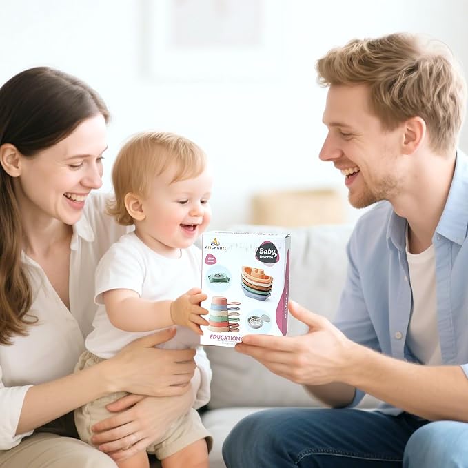 Baby Bath Toys, 11PCS | Mold Free Bath Toys for Toddlers with Bath Boats | Educational Bath Spoons with Numbers| Easy-Grip, Floating and Drain Water | Count Skill & Color Recognition | Baby Pool Toys