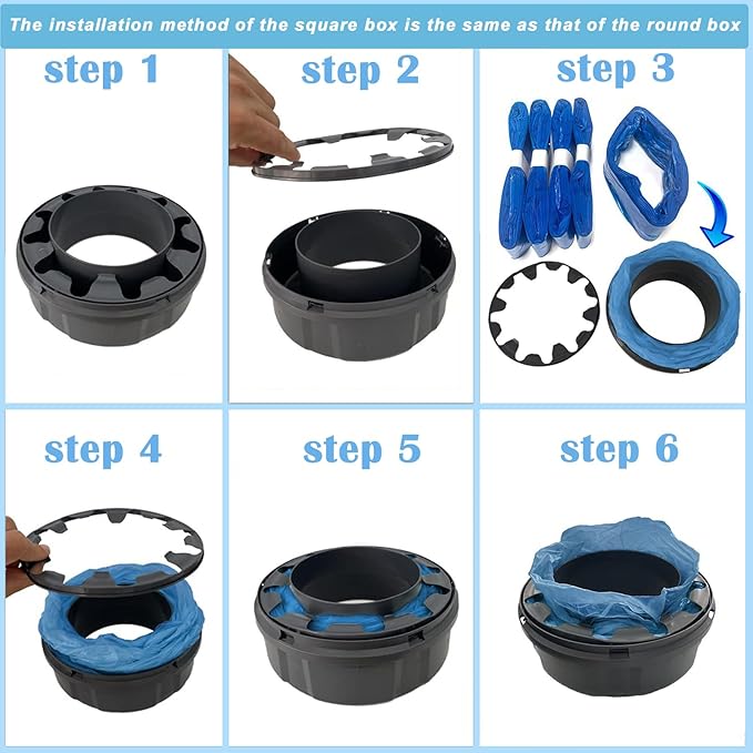 12er-Pack Refill Bags, Cat Litter Refill Bags, Diaper Refills, With Excellent Sealing and Toughness, The Refill Bag is Compatible With all Diaper Pails and Cat Litter Disposal Pails