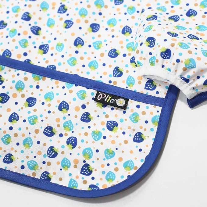 Long Sleeve Waterproof Bib for Toddlers – Feeding Smock for Baby Mealtime, Self-Feeding, Painting & Messy Play, BPA-Free